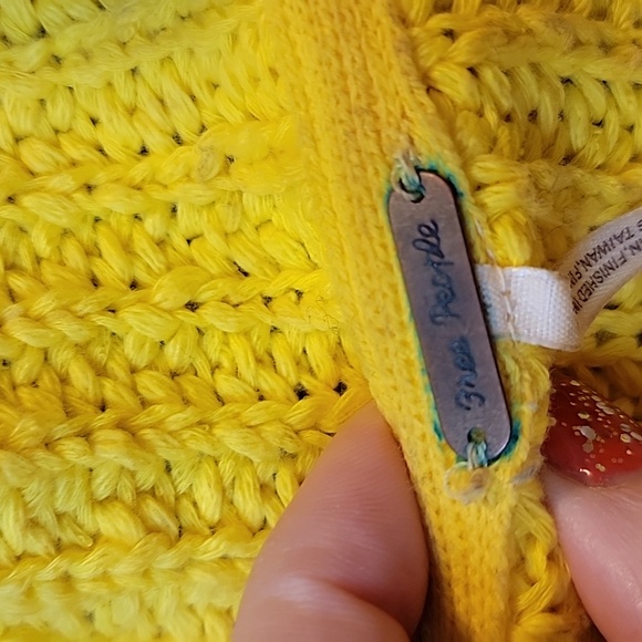 Free People Sunbrite Mock Neck Sweater Size L - Picture 5 of 6